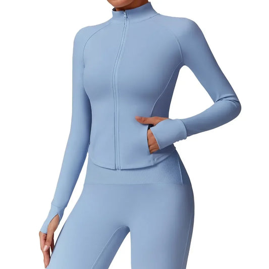 A-fitness yoga clothing jacket female