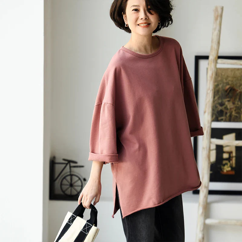 T67335 Casual Versatile Loose Multi-Color