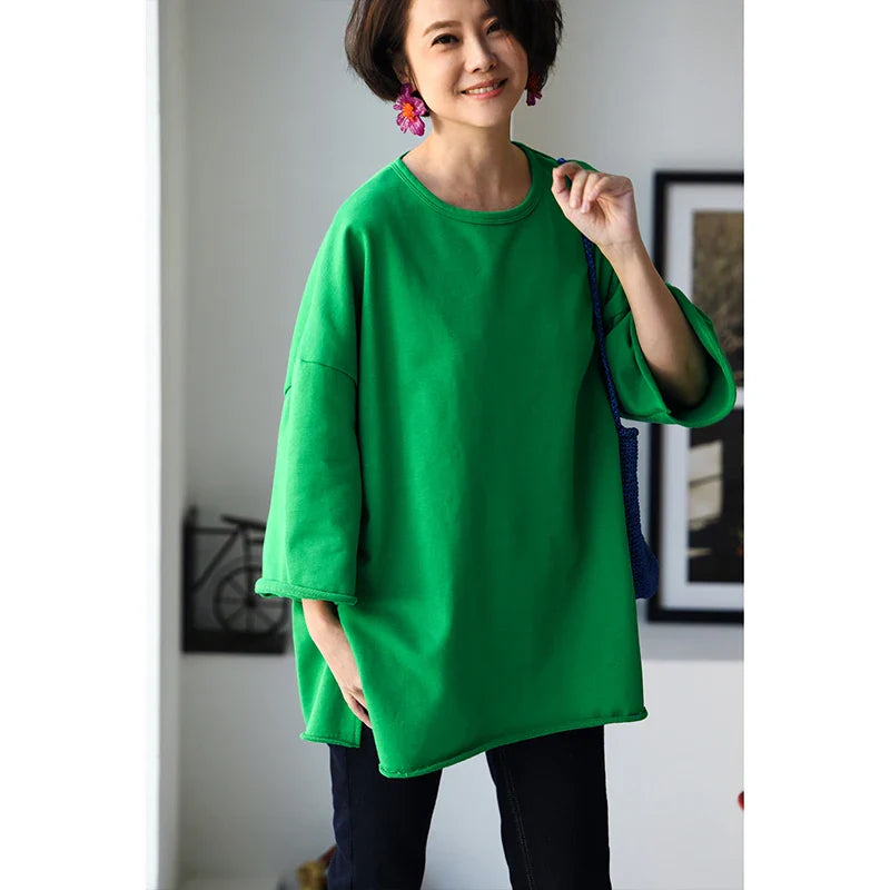 T67335 Casual Versatile Loose Multi-Color