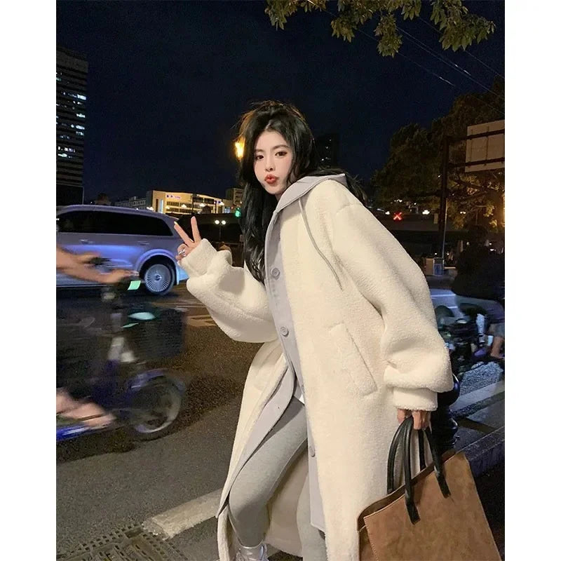 ChicAutumn/Winter New Long Hooded