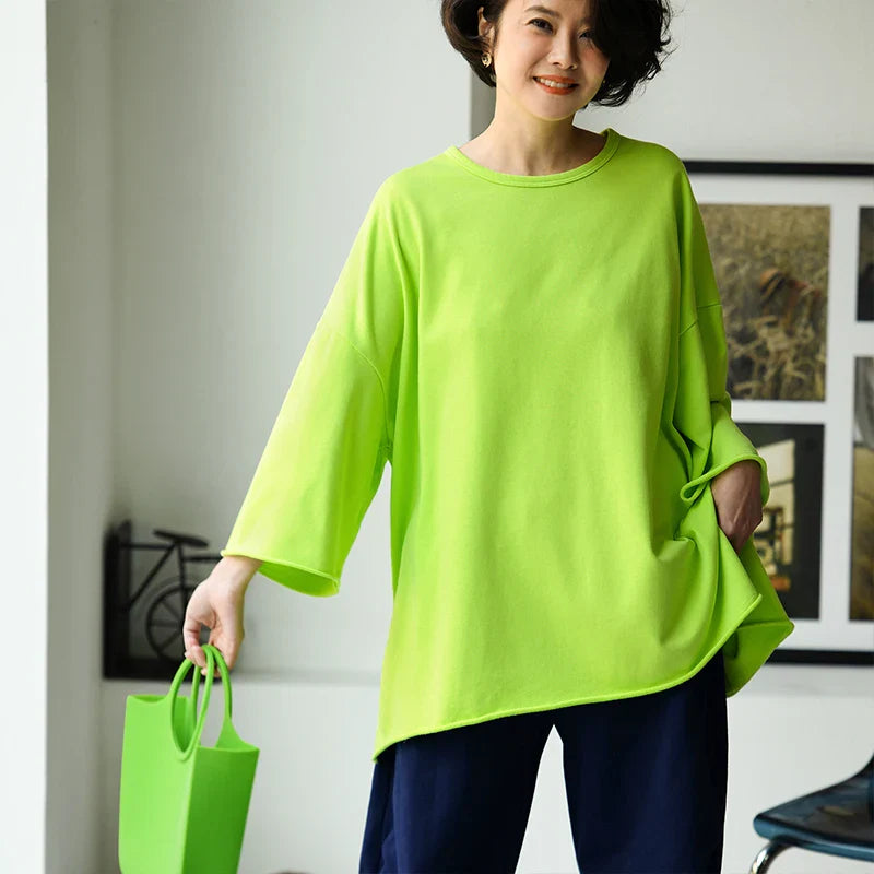 T67335 Casual Versatile Loose Multi-Color