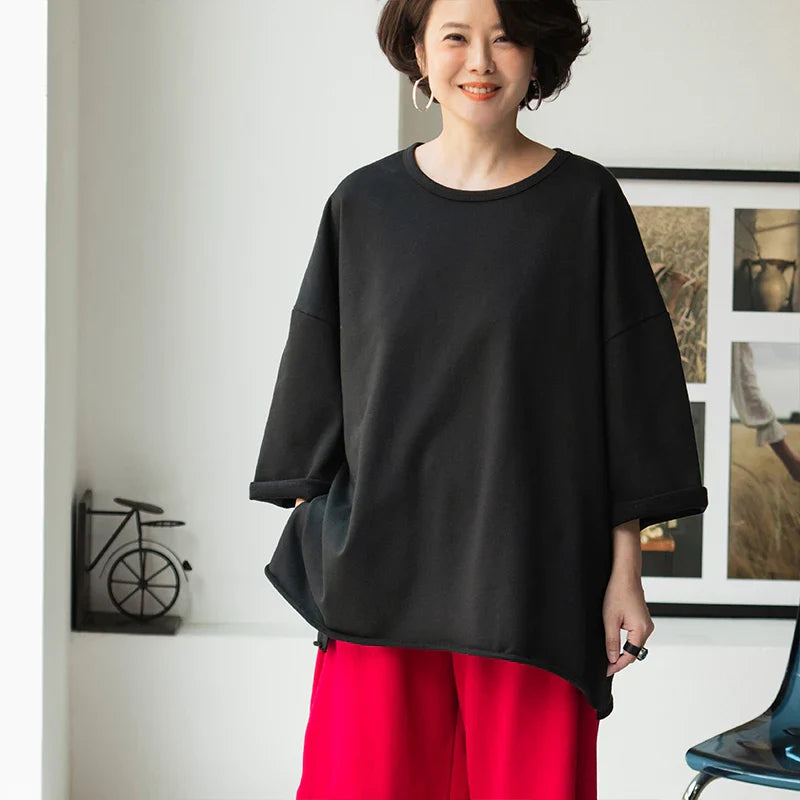 T67335 Casual Versatile Loose Multi-Color