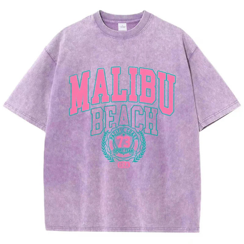 Malibu Beach Washed T-Shirt Women