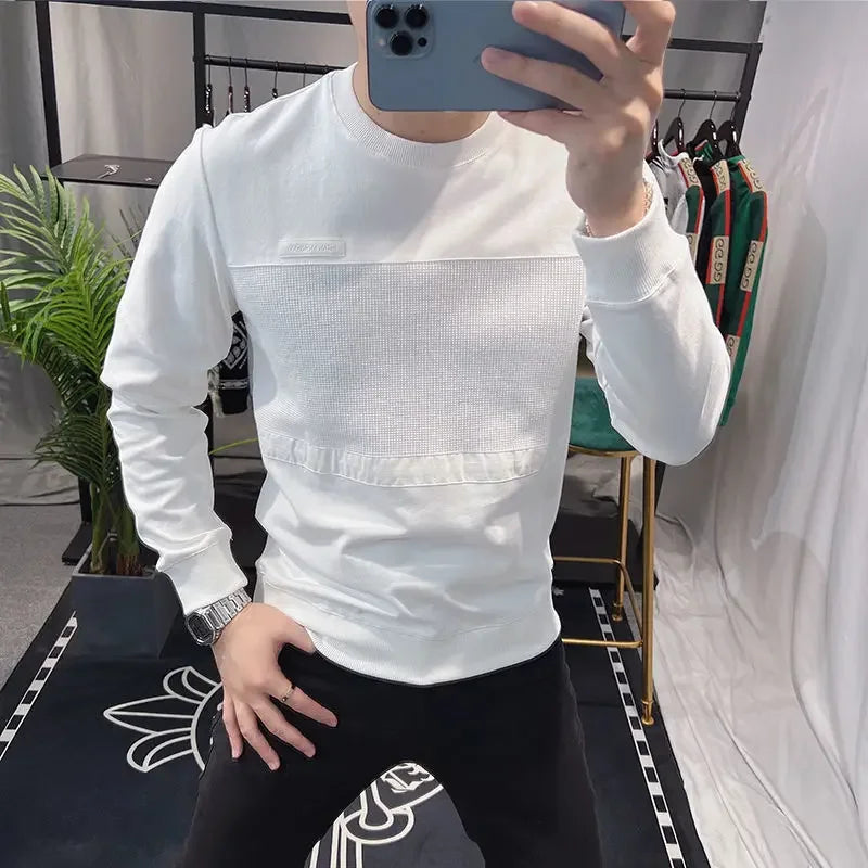Sweatshirts New T Shirt for Men Round