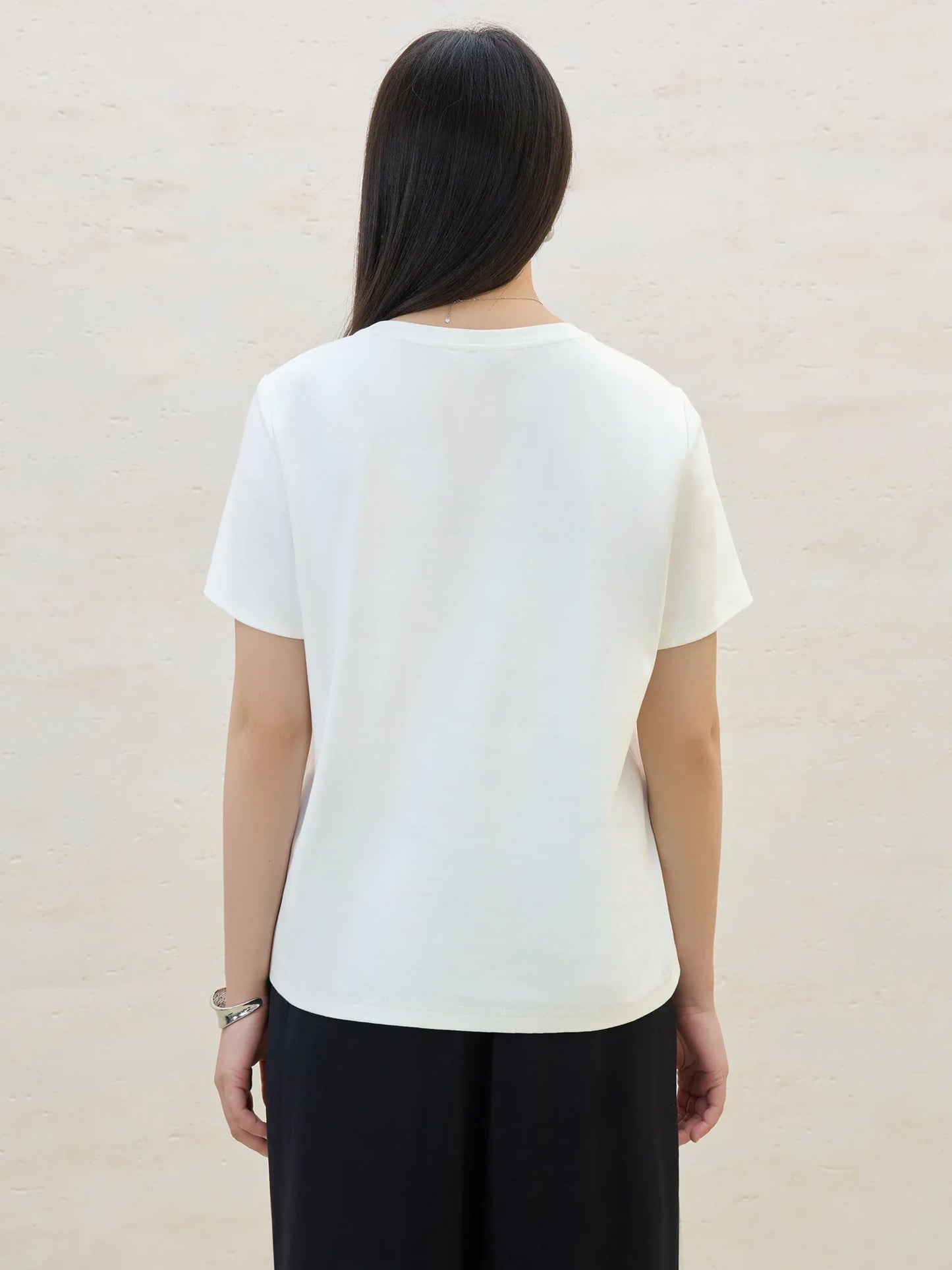 DUSHU Plus Size Minimalist Style Letter