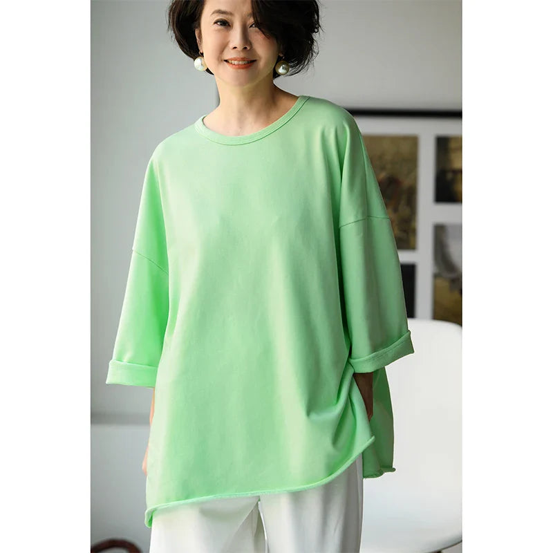 T67335 Casual Versatile Loose Multi-Color