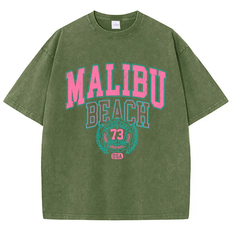 Malibu Beach Washed T-Shirt Women
