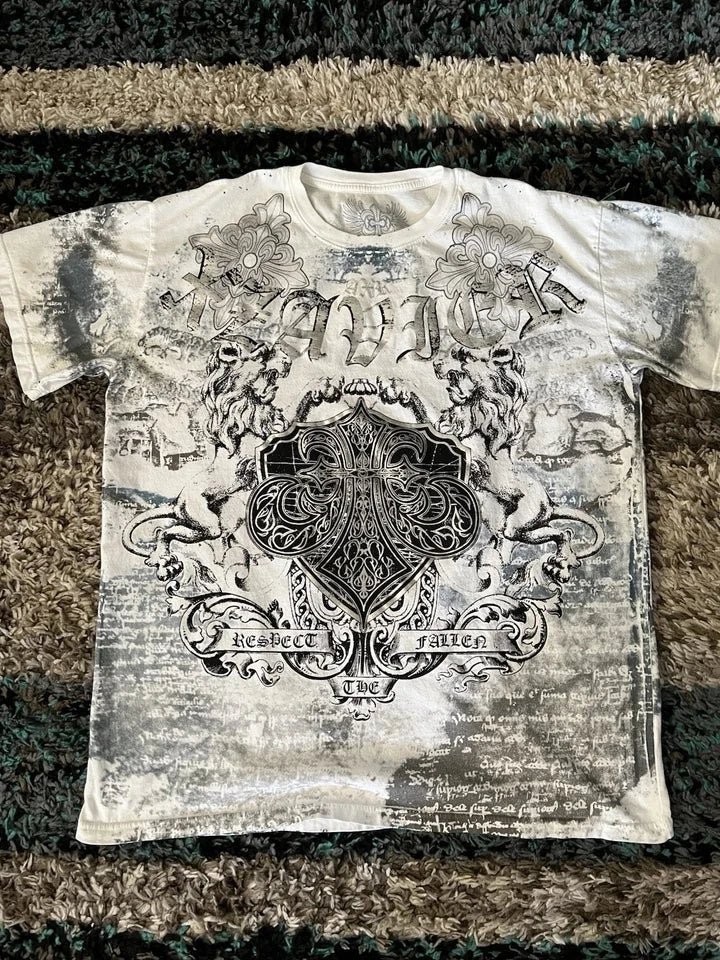 2000s Archaic Affliction style tee retro classic style