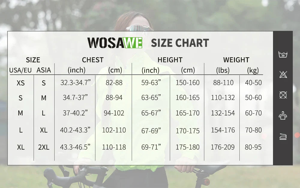 WOSAWE Women's Cycling Rain Jacket