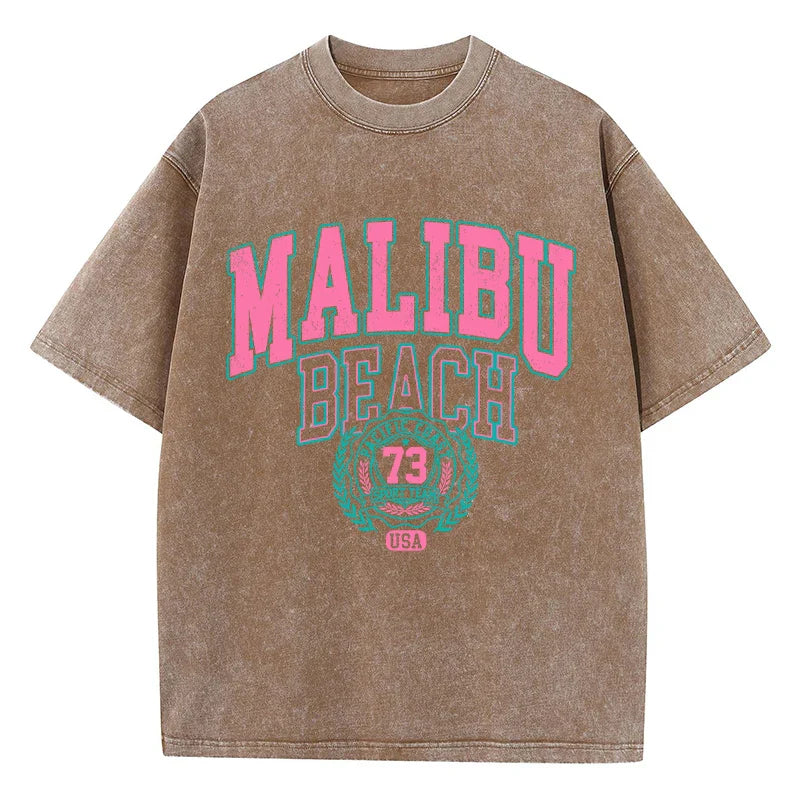 Malibu Beach Washed T-Shirt Women