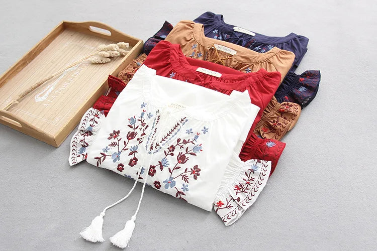 Bohemian Blouse 2021 Women Pullover