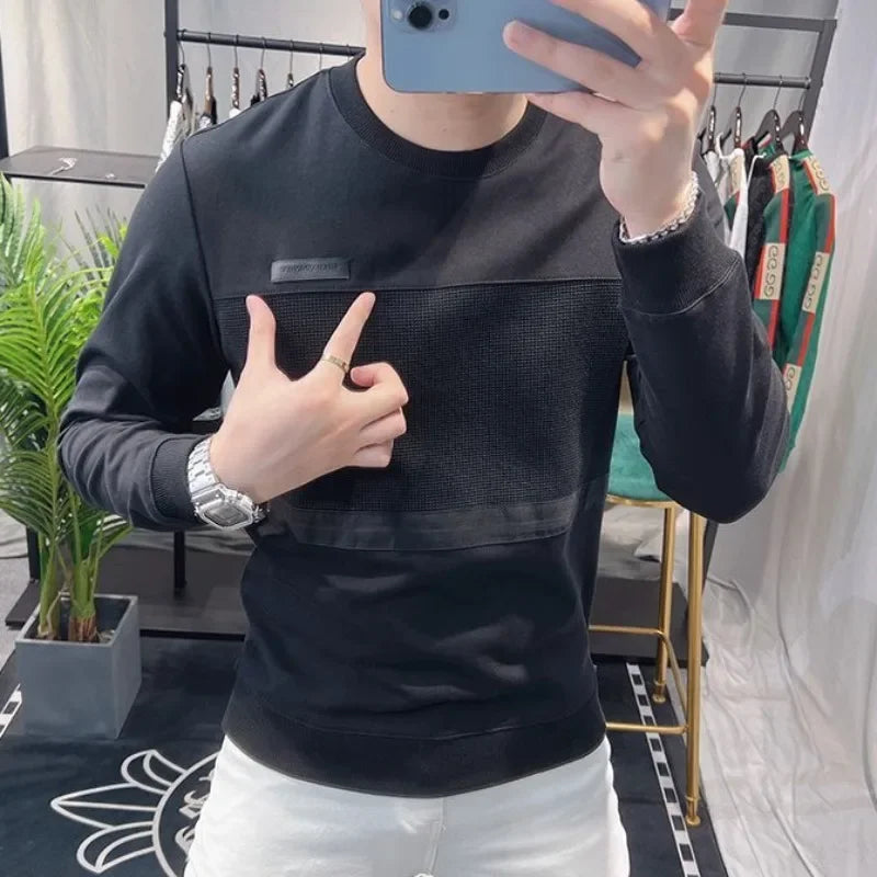 Sweatshirts New T Shirt for Men Round