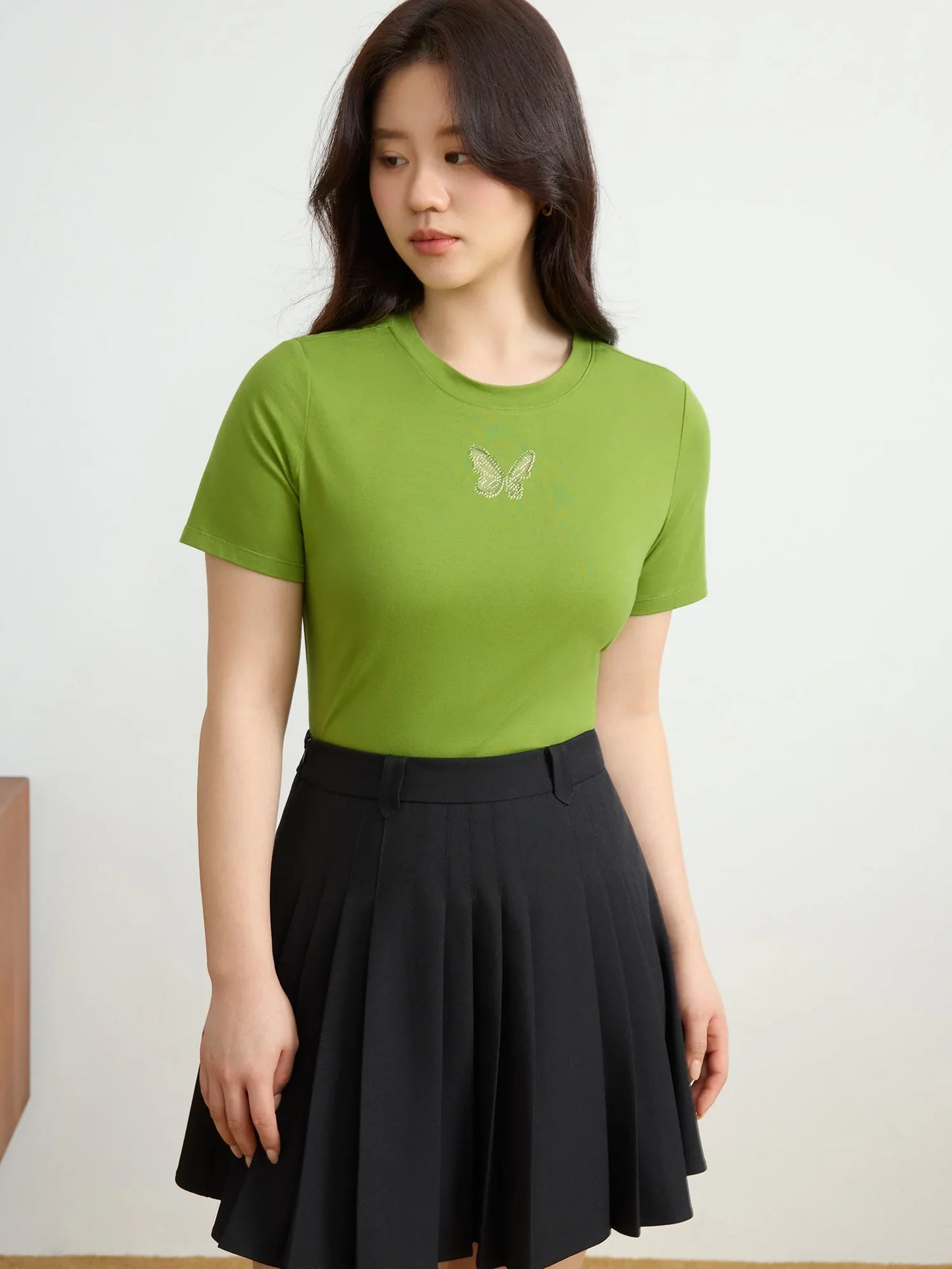 DUSHU Office Lady Hollow Mesh